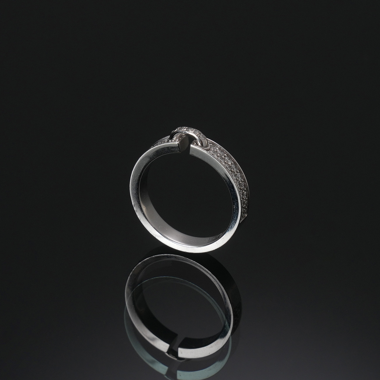 CHAUMET(USED)쇼메 리앙 에비당스 4mm 하프 파베링#47