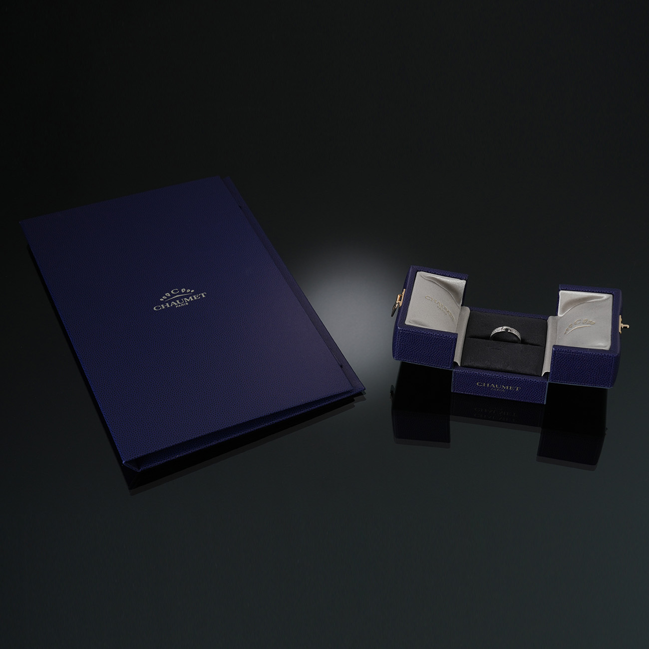 CHAUMET(USED)쇼메 리앙 에비당스 4mm 하프 파베링#47