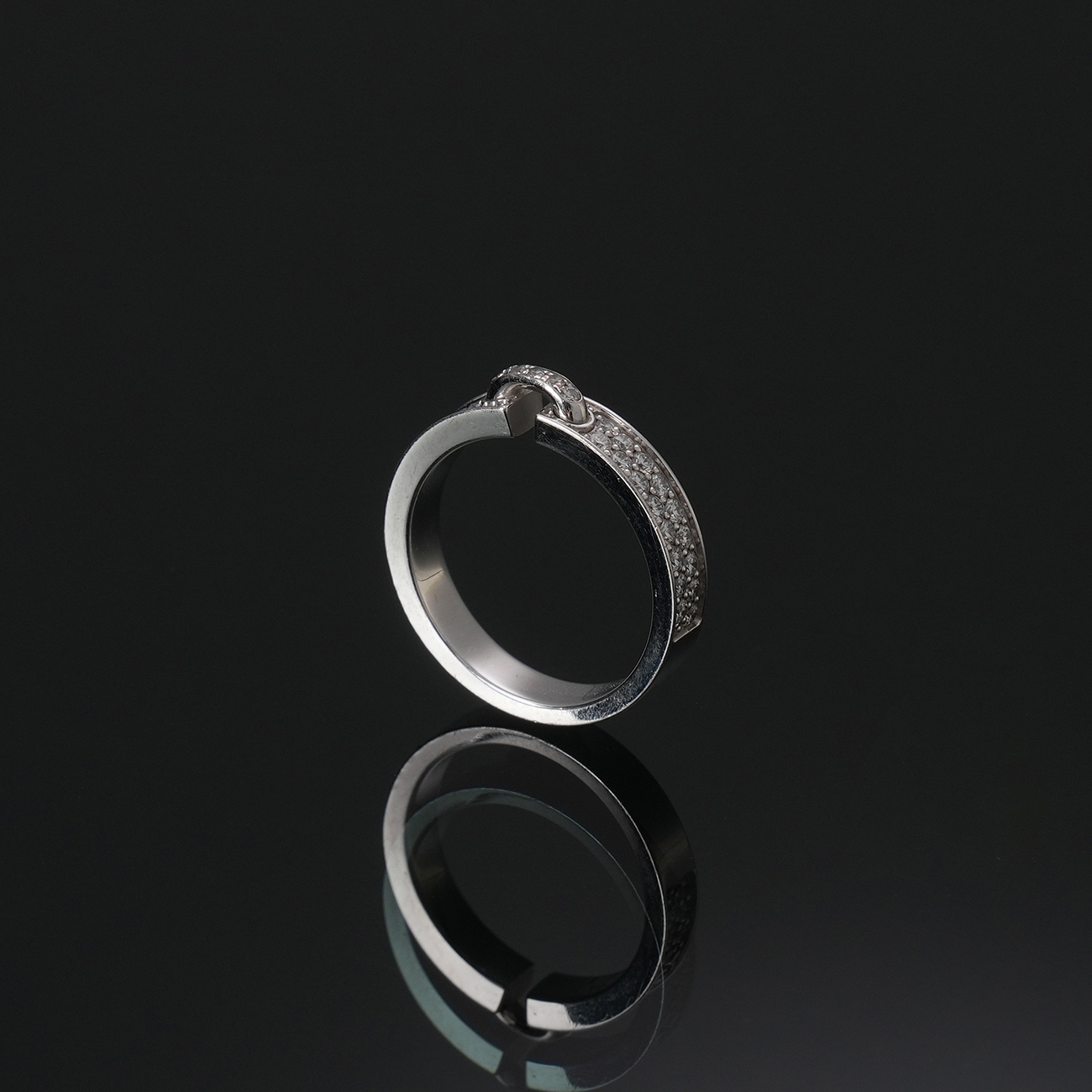 CHAUMET(USED)쇼메 리앙 에비당스 4mm 하프 파베링#47
