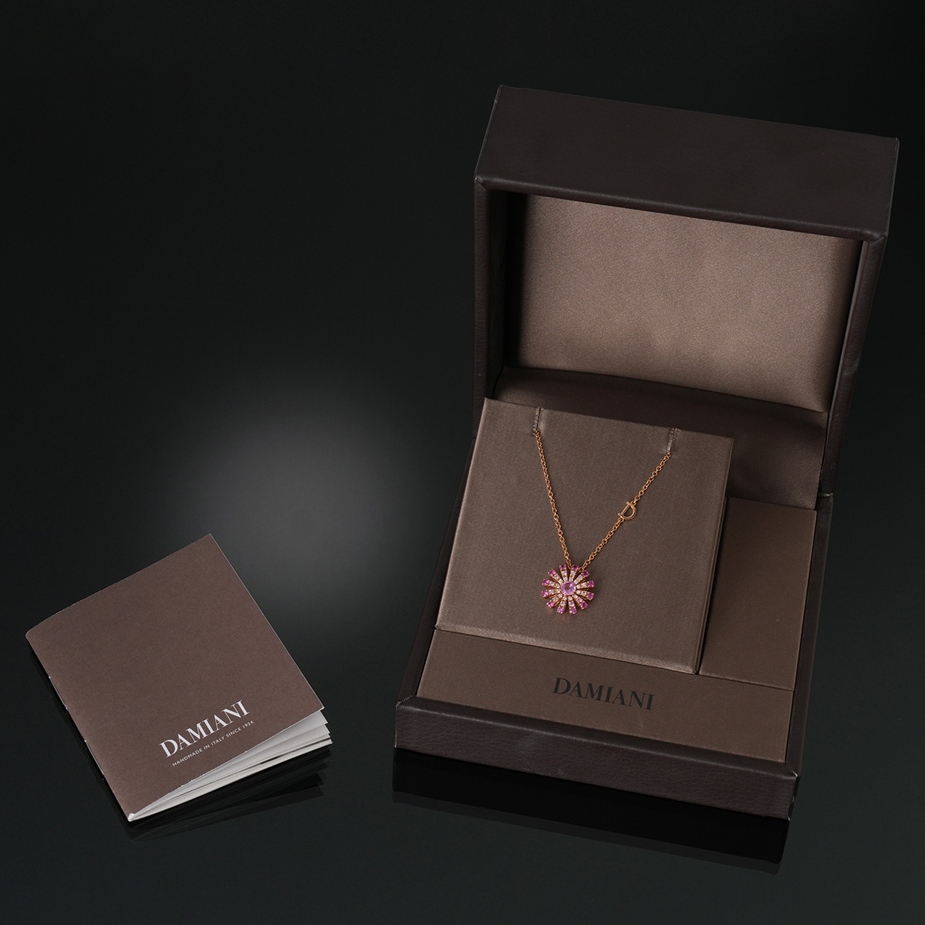 DAMIANI(USED)벨에포크 마르게리타 핑크 사피아어 네크리스 16mm