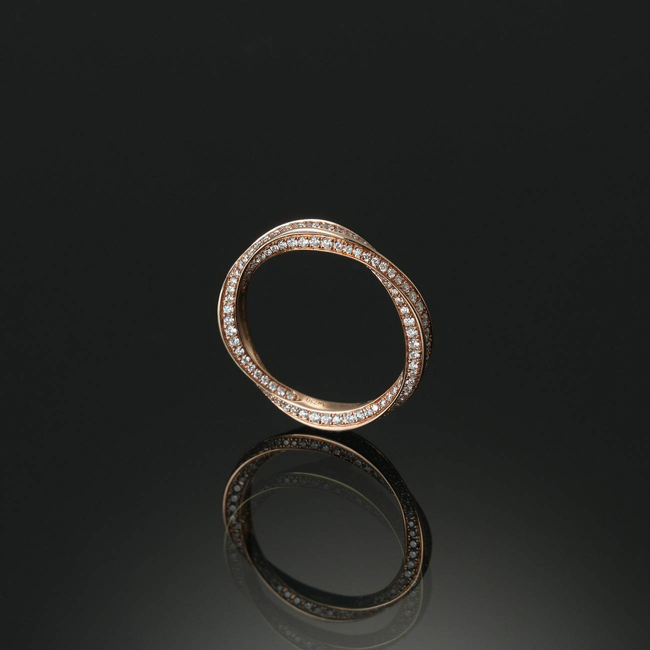 GRAFF(USED)그라프 스파이럴 파베 다이아몬드 밴드 #49