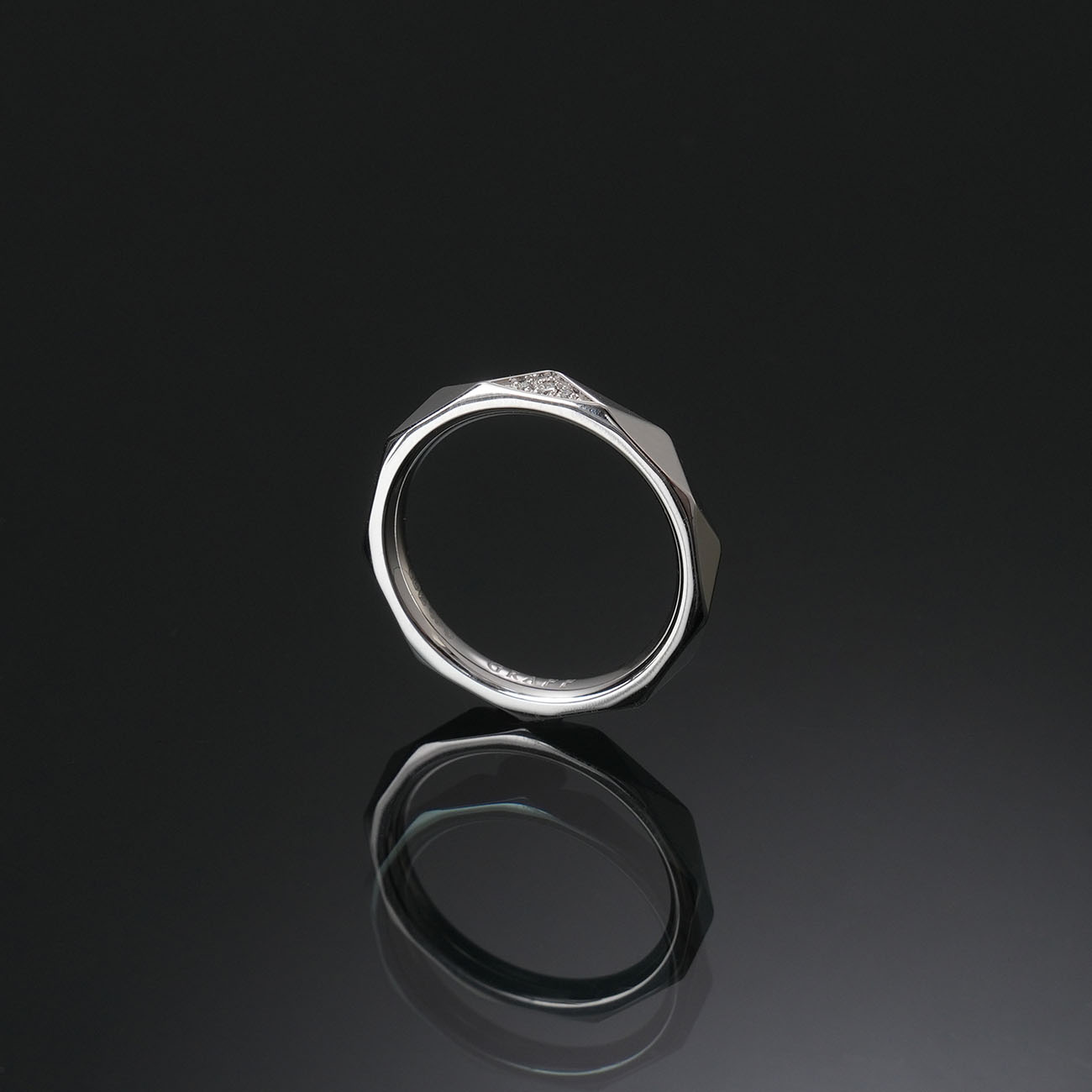 GRAFF(USED)그라프 로렌스 시그니처 파베 다이아 링 2.3MM #45