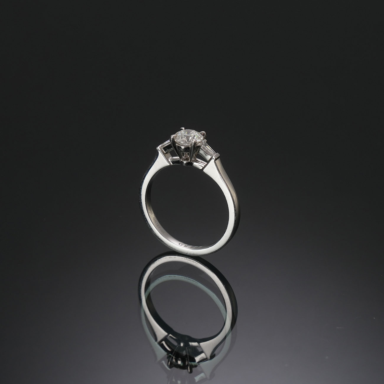 GRAFF(USED)그라프 다이아 웨딩 링 0.5ct #48