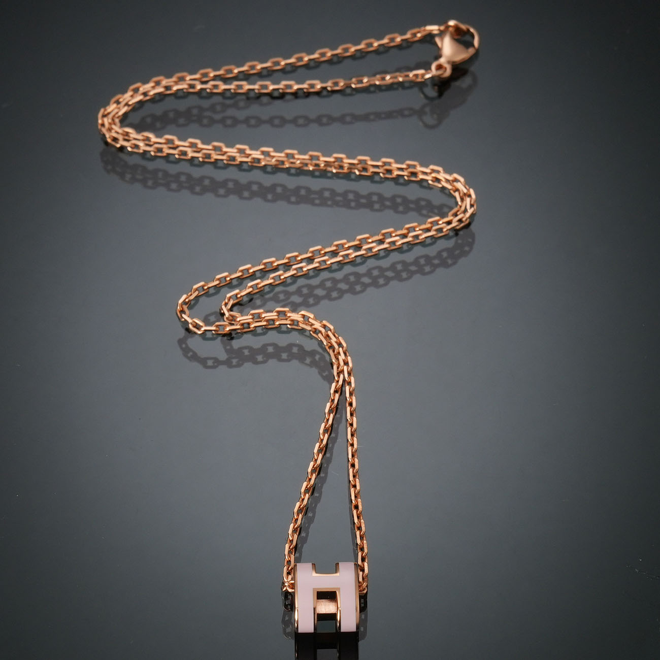 HERMES(NEW)에르메스 미니 팝아슈 네크리스 로즈드라지 (새상품) NEW PRODUCT