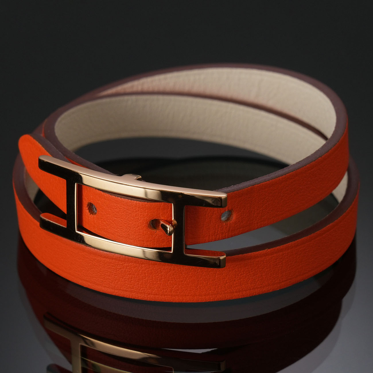 HERMES(USED)에르메스 베하피 더블 투어 브레이슬릿