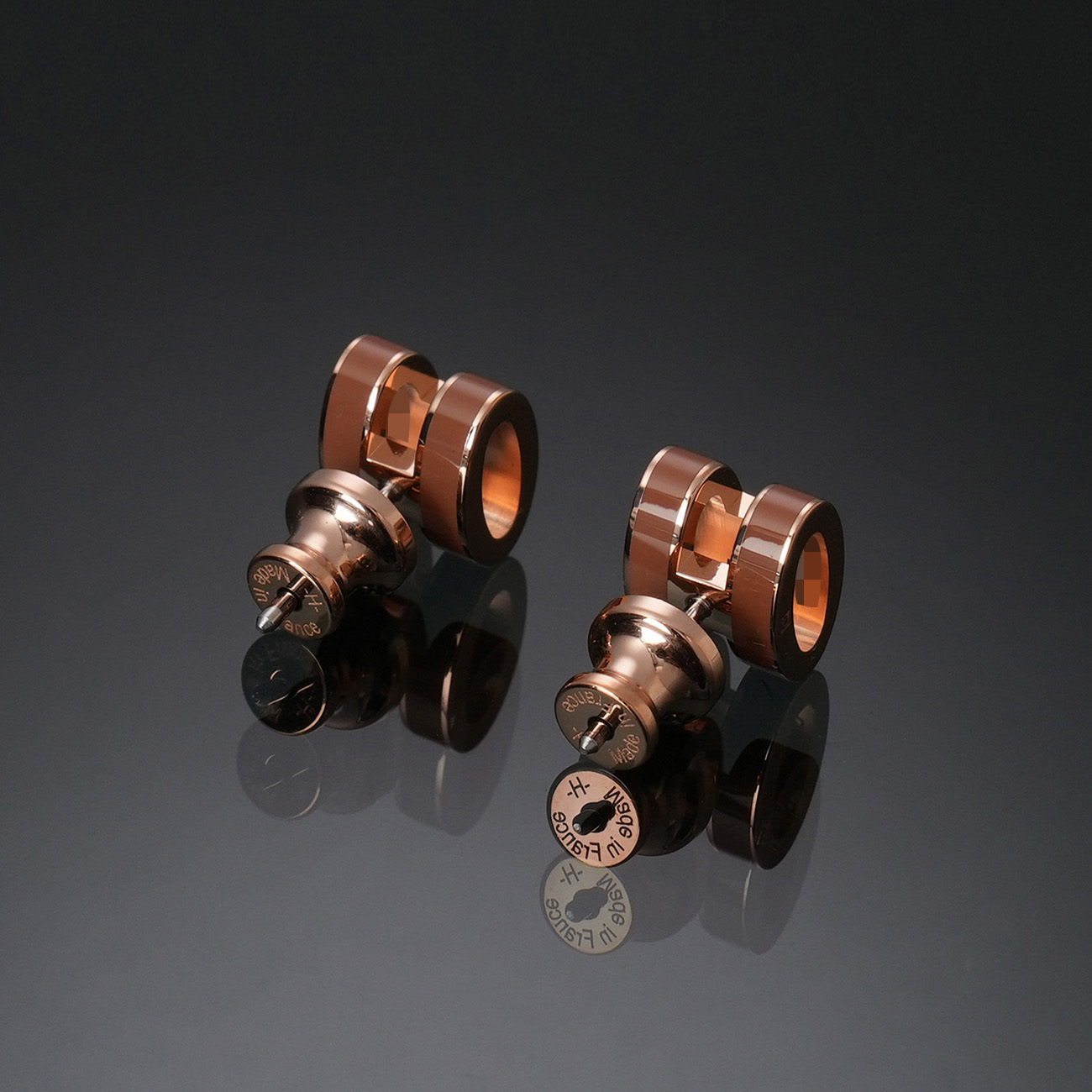 HERMES(USED)에르메스 미니 팝아슈 이어링 뉴골드 로즈골드