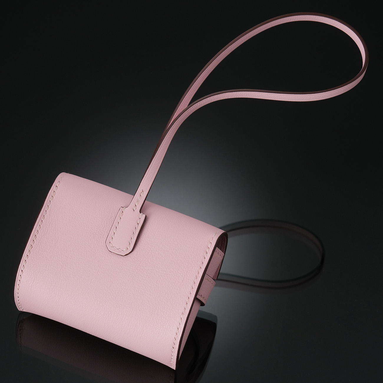 HERMES(USED)에르메스 켈리 페스티벌 백참 로즈사쿠라 은장