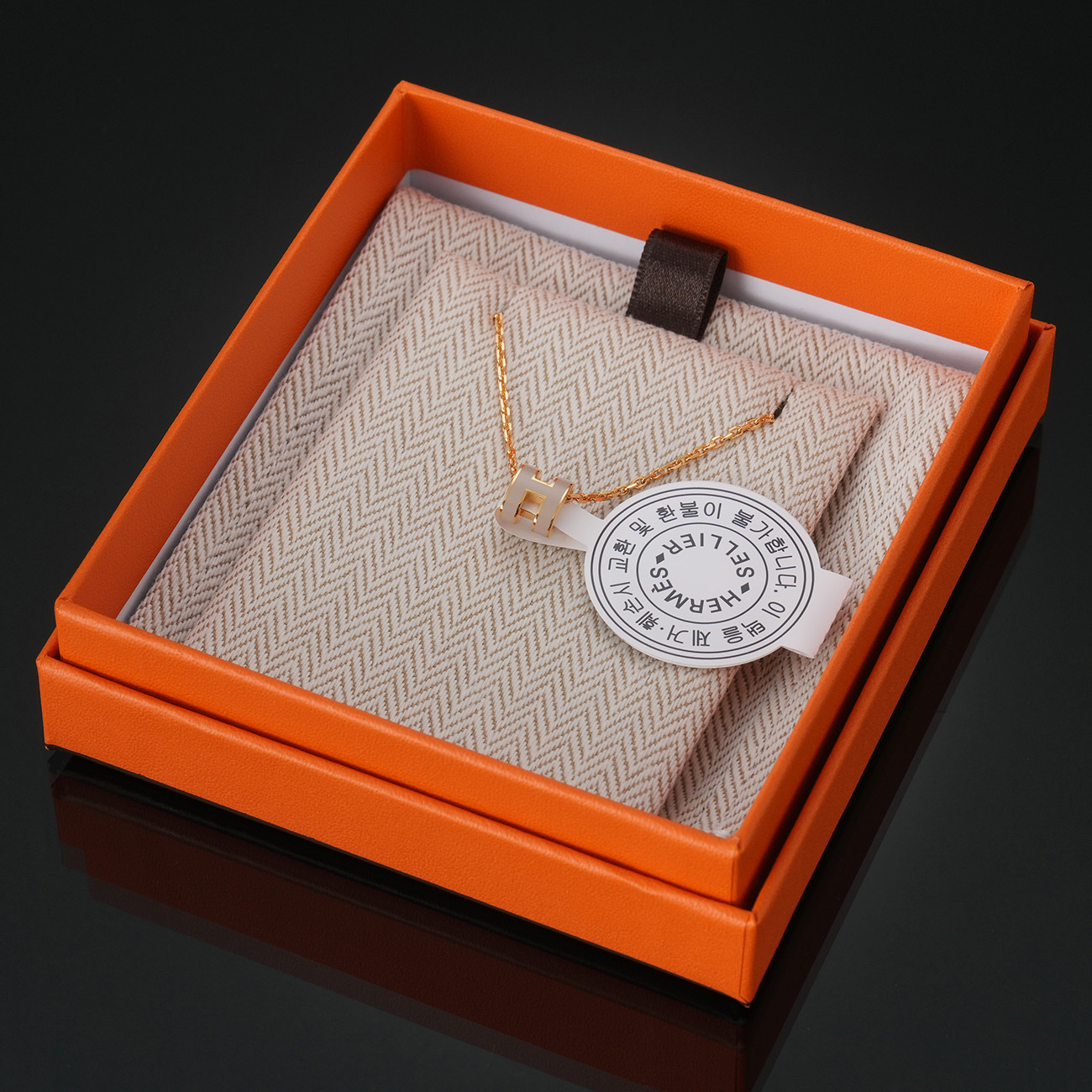 HERMES(NEW)에르메스 미니 팝아슈 네크리스 마론글라세 (새상품) NEW PRODUCT