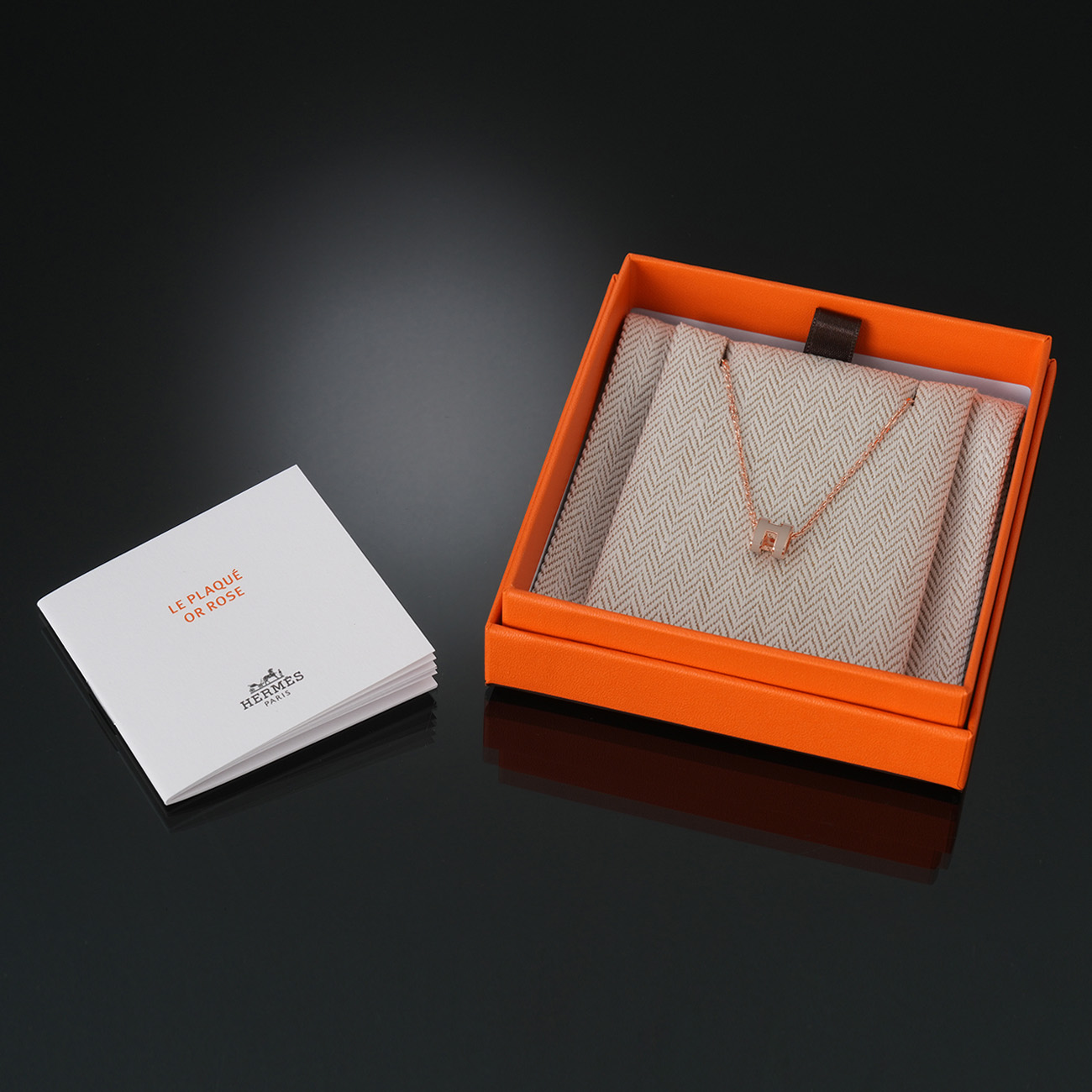 HERMES(NEW)에르메스 팝아슈 미니 네크리스 마론글라세 로즈골드 (새상품) NEW PRODUCT