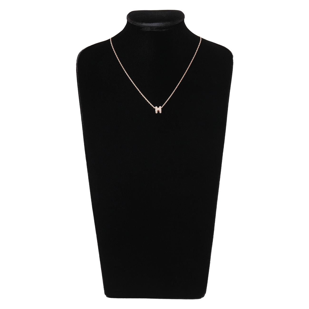 HERMES(NEW)에르메스 미니 팝아슈 네크리스 마론글라세 로즈골드 (새상품) NEW PRODUCT