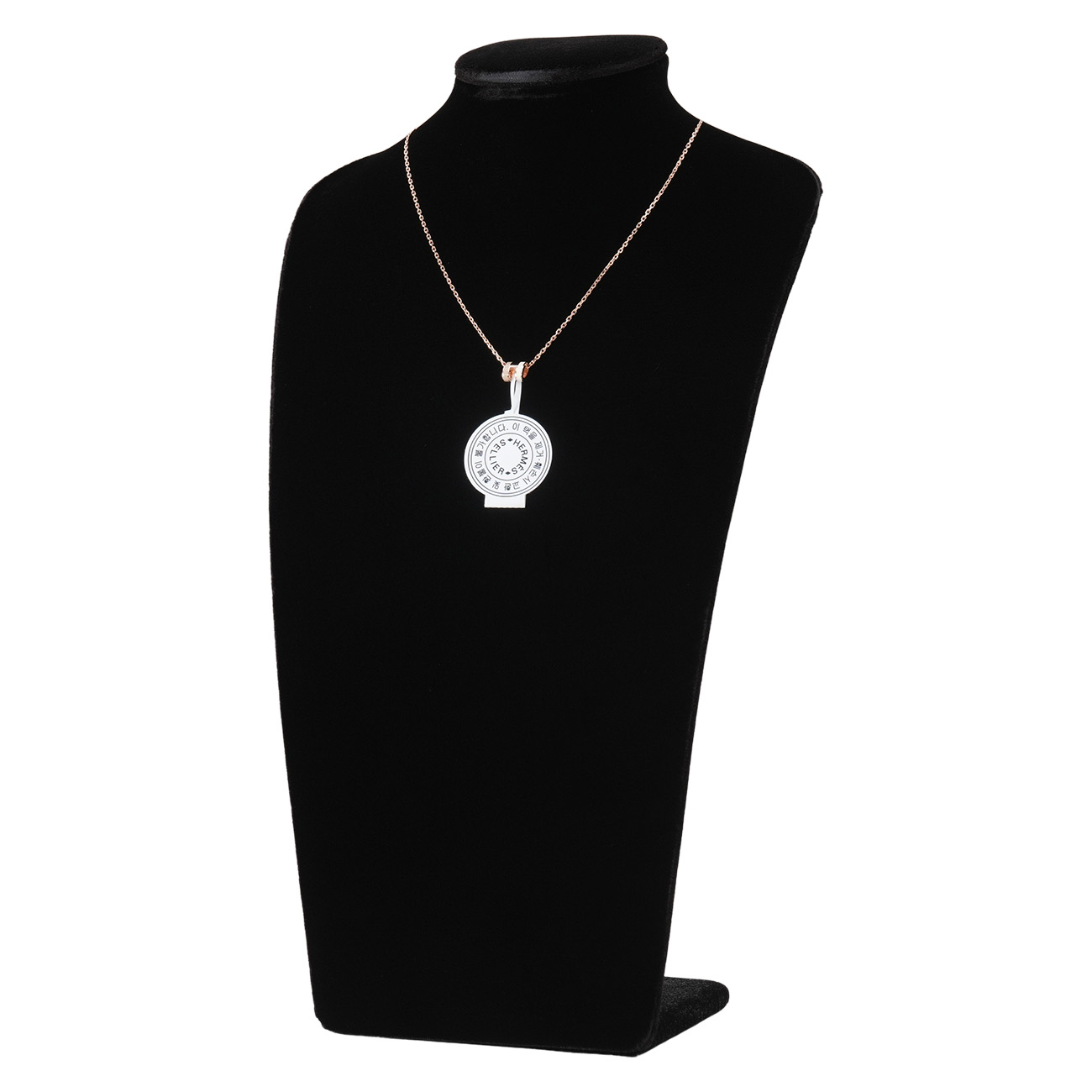 HERMES(NEW)에르메스 미니 팝아슈 블랑 마론글라세 로즈골드 네크리스 (새상품) NEW PRODUCT