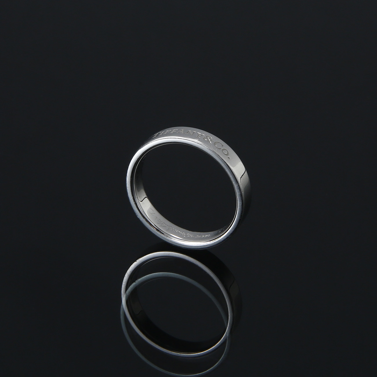 TIFFANY(USED)티파니 플래티늄 티파니앤코 링 #55