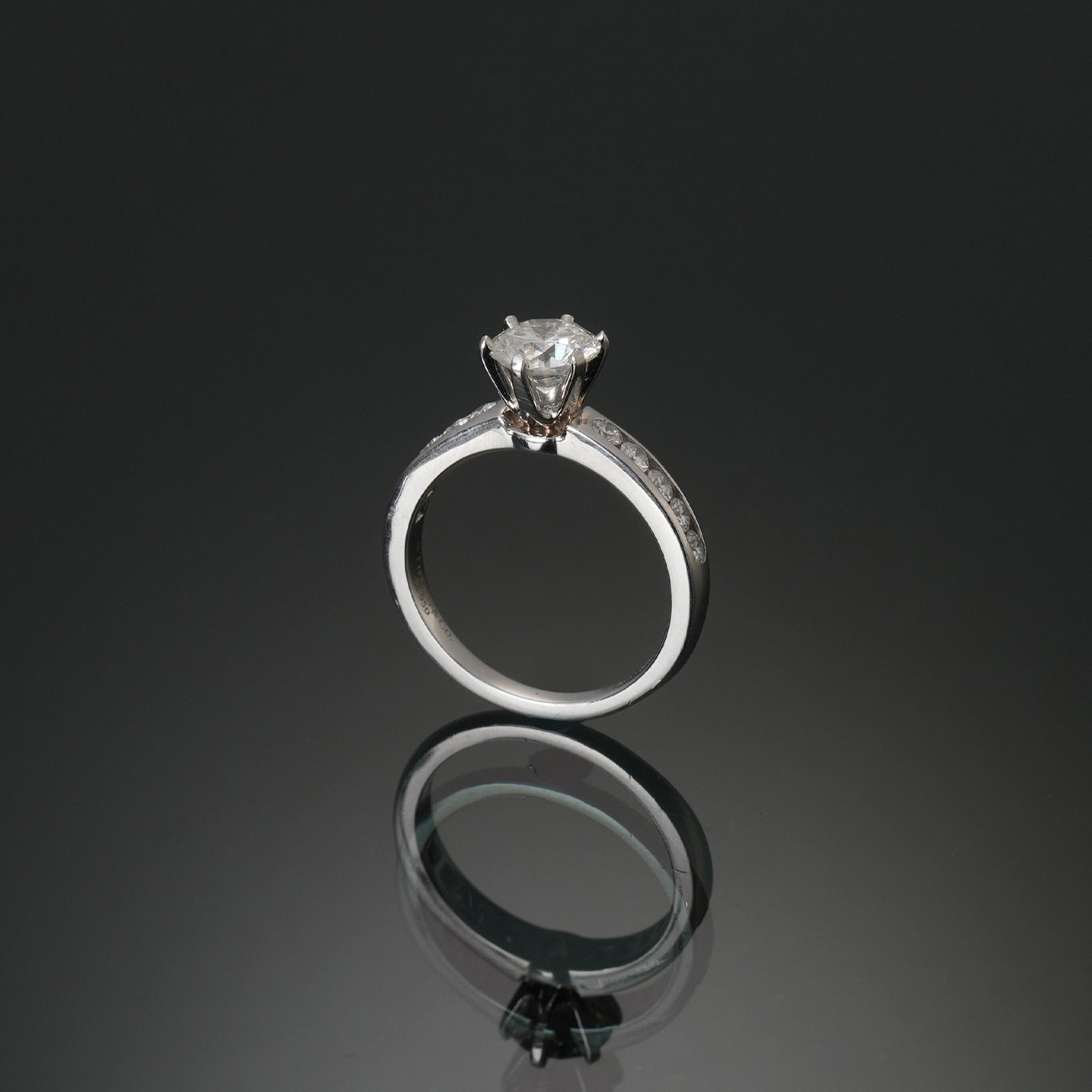 TIFFANY & CO.(USED)티파니 다이아 1.09ct 웨딩 링 #51.5