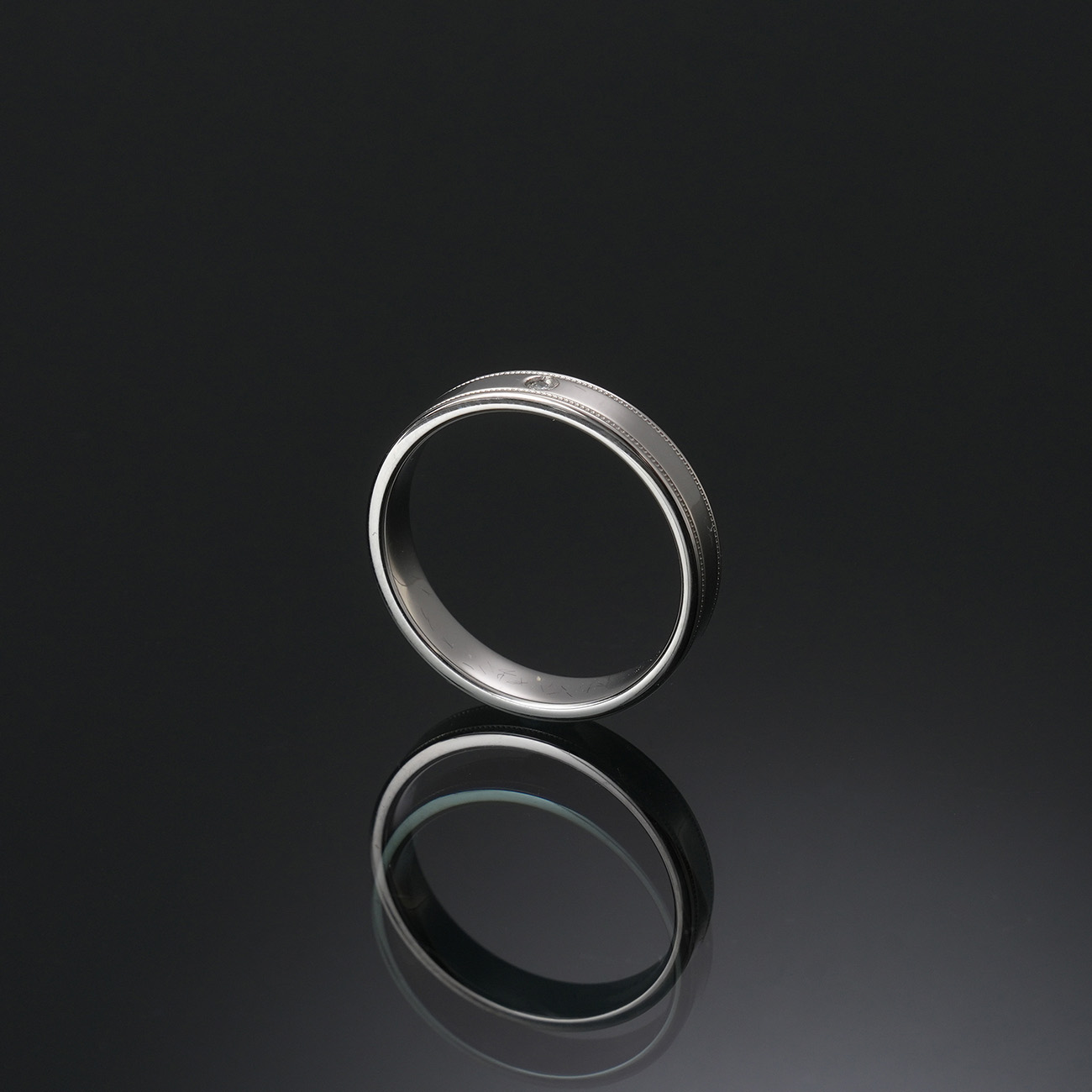 TIFFANY & CO.(USED)티파니 투게더 더블 밀그레인 밴드링# 59
