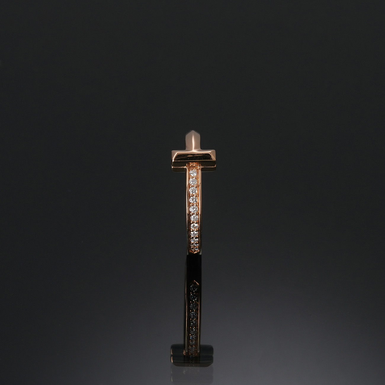 TIFFANY & CO.(USED)티파니 T1 하프파베 링#51.5