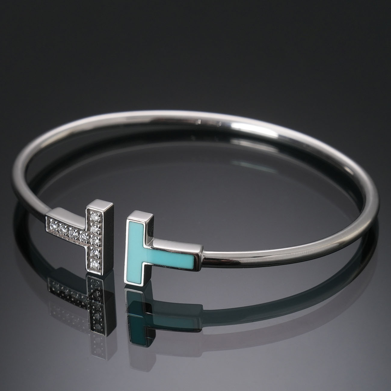 TIFFANY & CO.(USED)티파니앤코 T 와이어 브레이슬릿#S