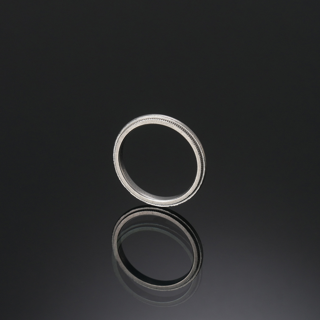 TIFFANY & CO.(USED)티파니 플래티넘 밀그레인 링 #5.5