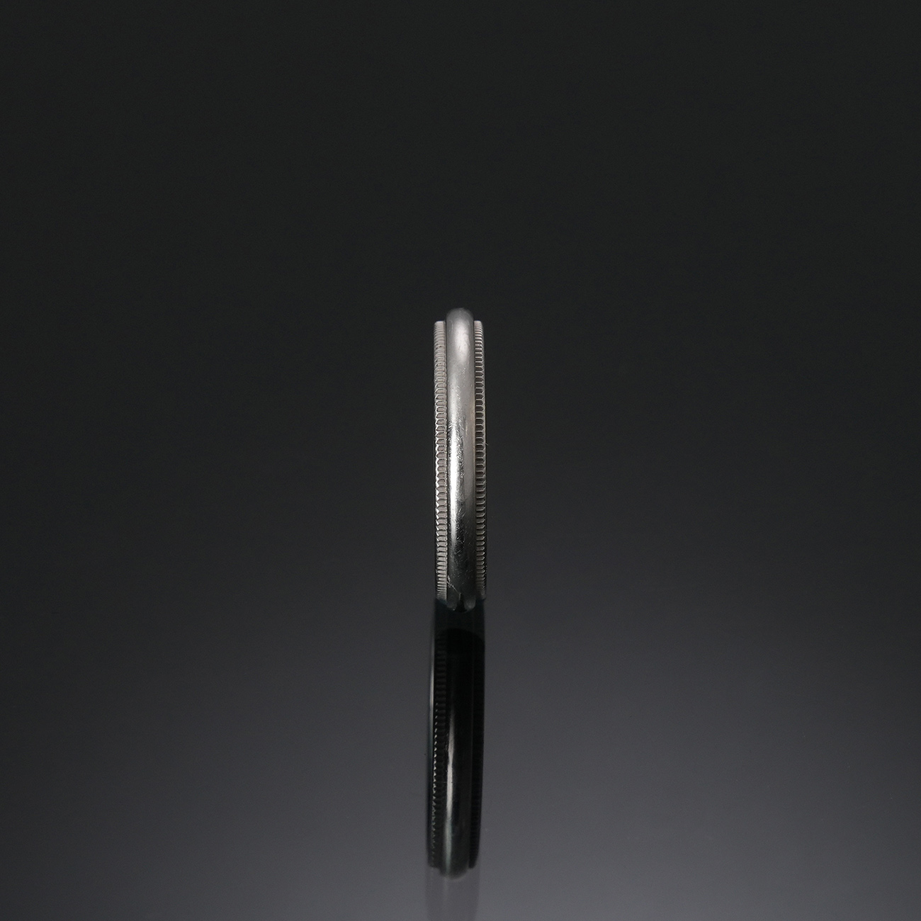 TIFFANY & CO.(USED)티파니 플래티넘 밀그레인 링 #46