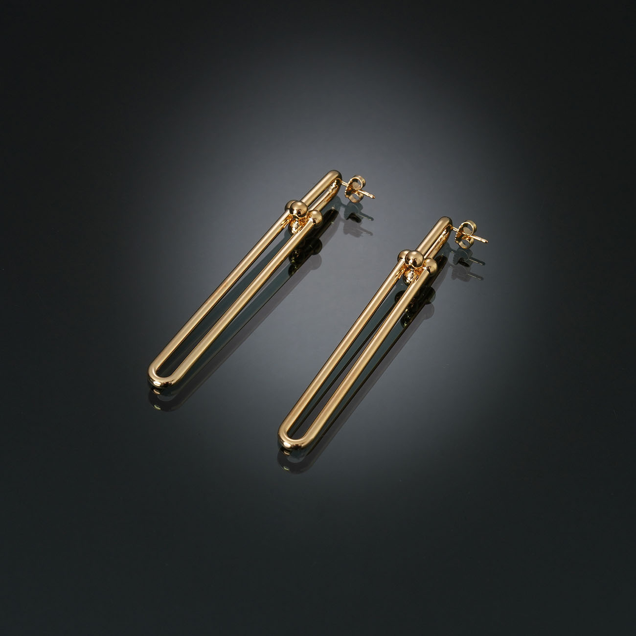 TIFFANY & CO.(USED)티파니앤코 하드웨어 더블 롱 링크 이어링