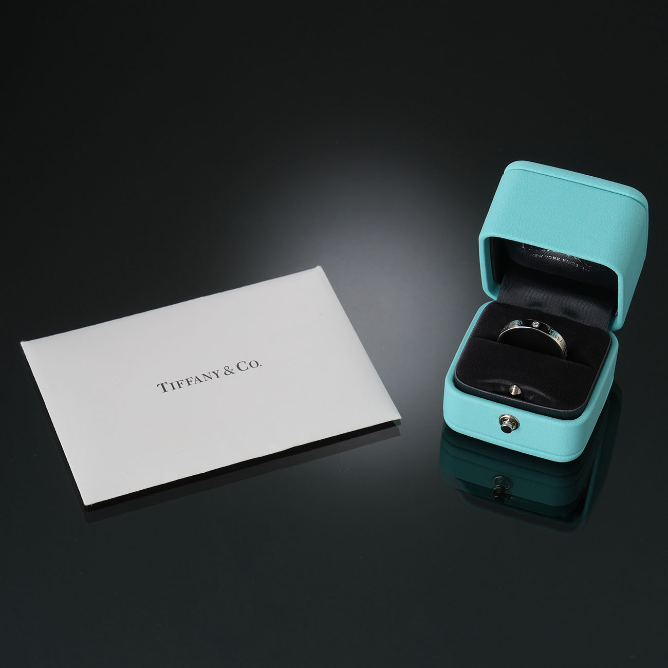 TIFFANY & CO.(USED)티파니앤코 T&CO 플래티늄 밴드 링 #60