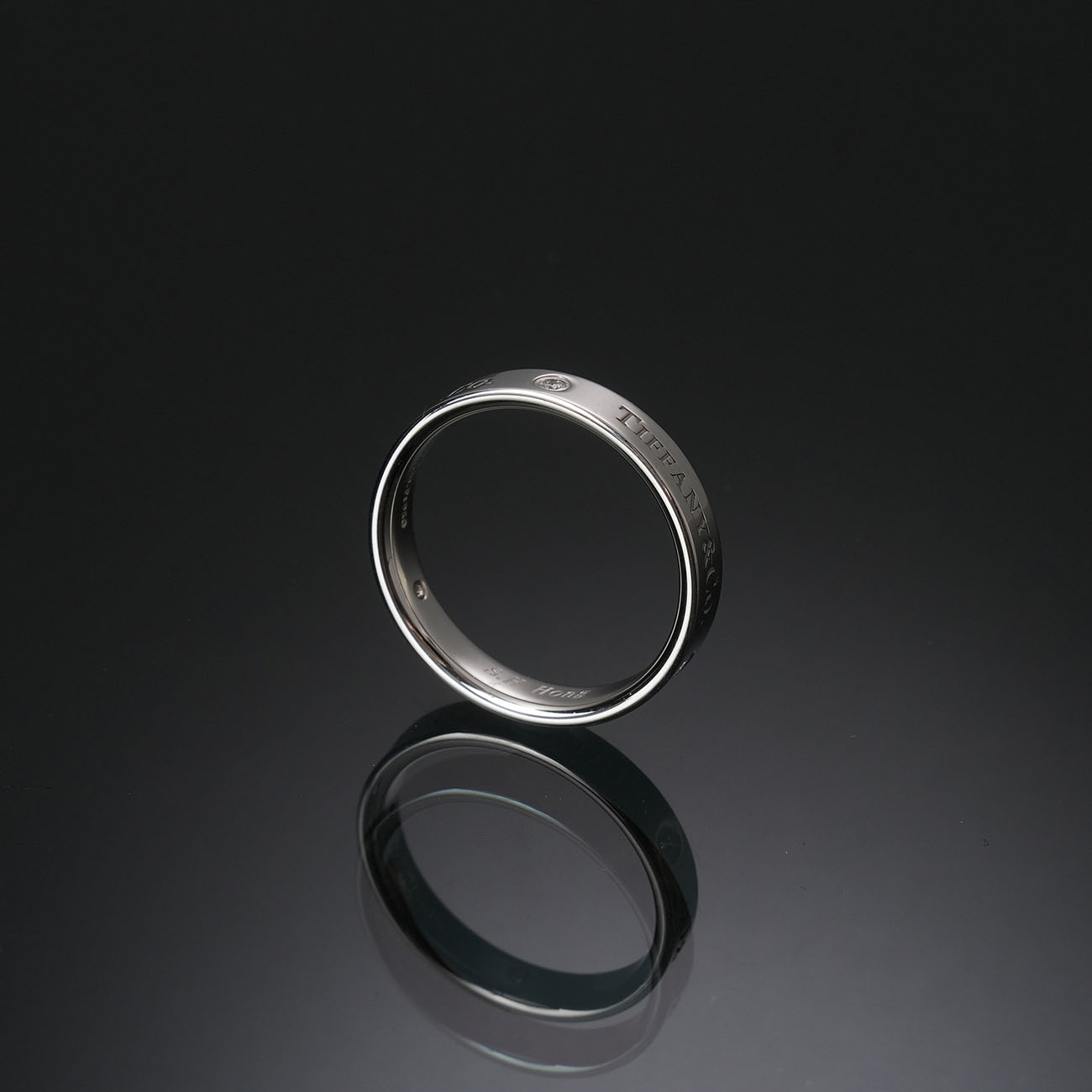 TIFFANY & CO.(USED)티파니앤코 T&CO 플래티늄 밴드 링 #60