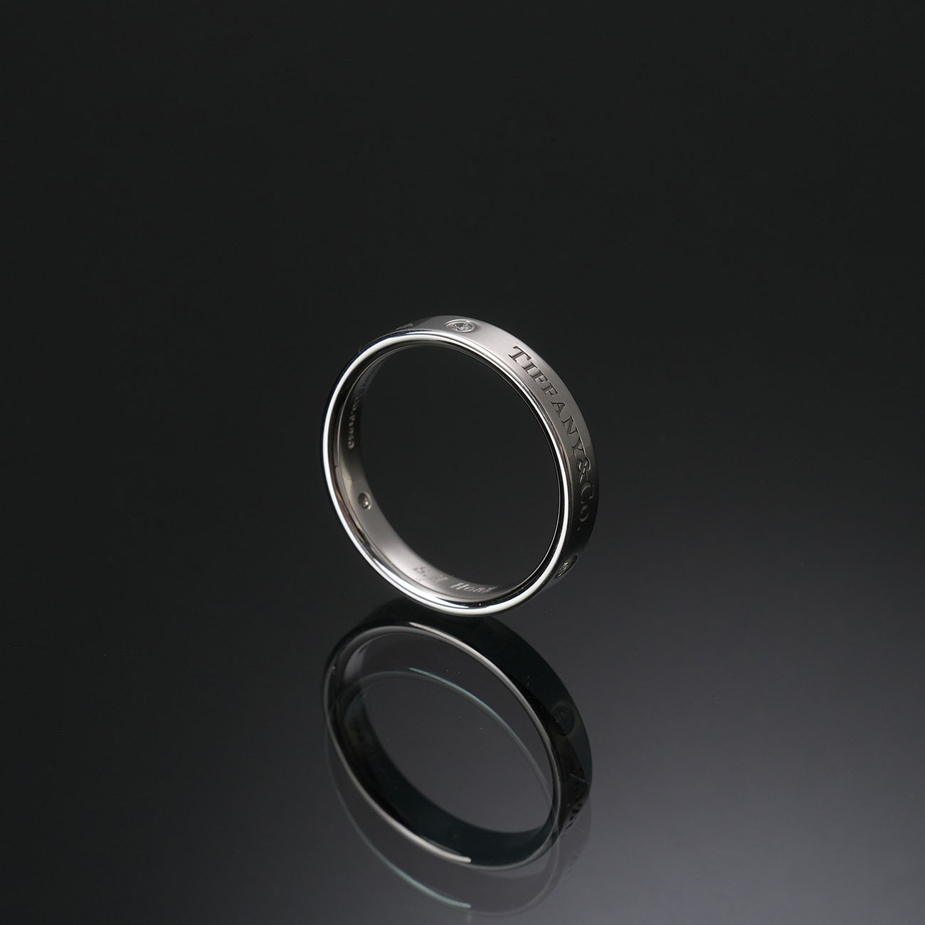 TIFFANY & CO.(USED)티파니앤코 T&CO 플래티늄 밴드 링 #60