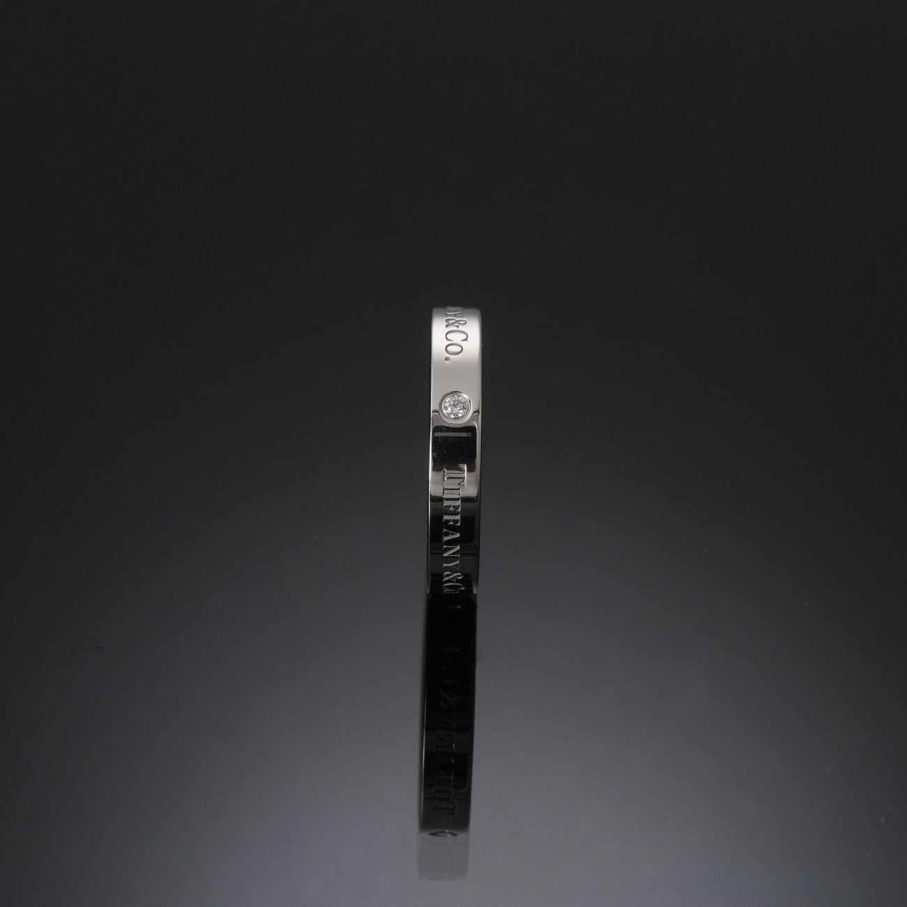 TIFFANY & CO.(USED)티파니앤코 T&CO 플래티늄 밴드 링 #60