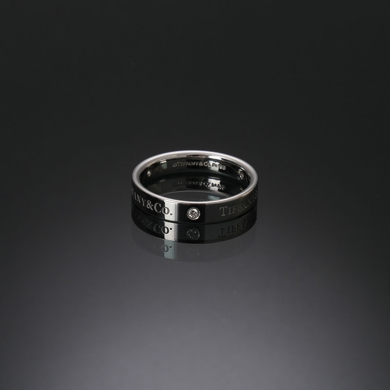 TIFFANY & CO.(USED)티파니앤코 T&CO 플래티늄 밴드 링 #60