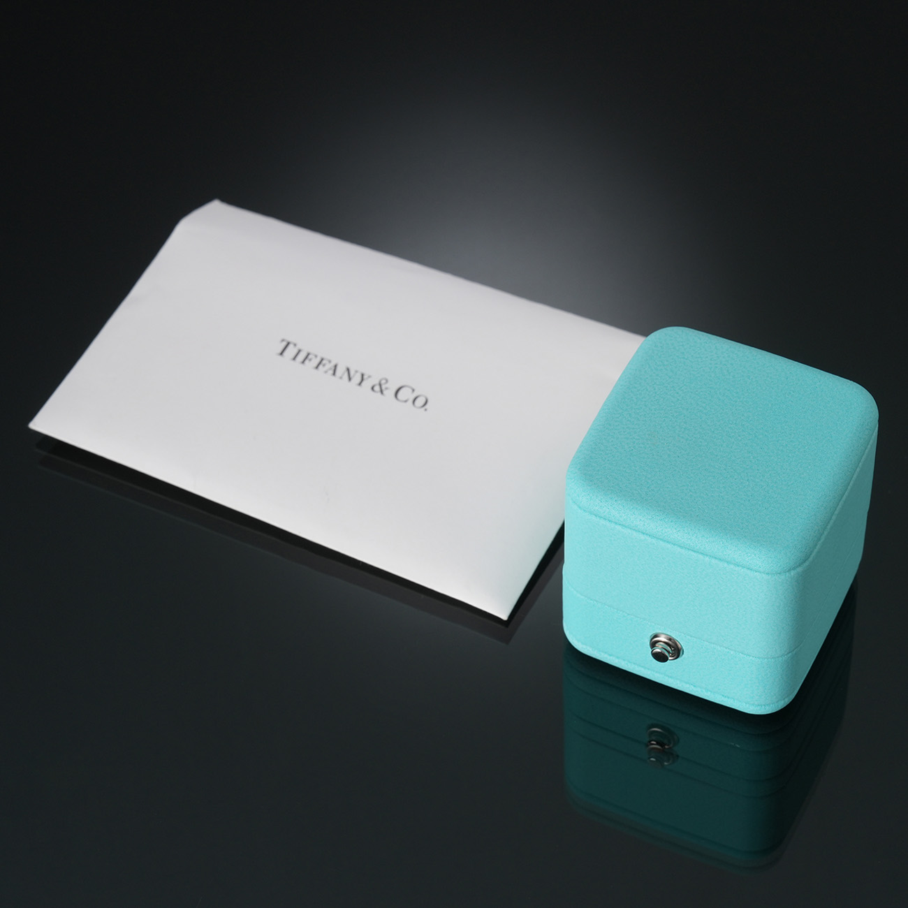 TIFFANY & CO.(USED)티파니앤코 다이아 T&CO 밴드 링 #4.5