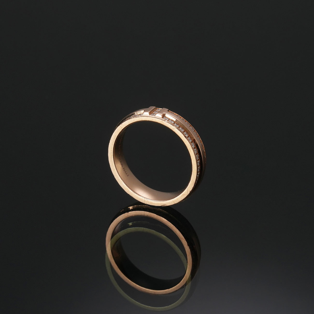 TIFFANY & CO.(USED)티파니 T 네로우 다이아 파베 링#51