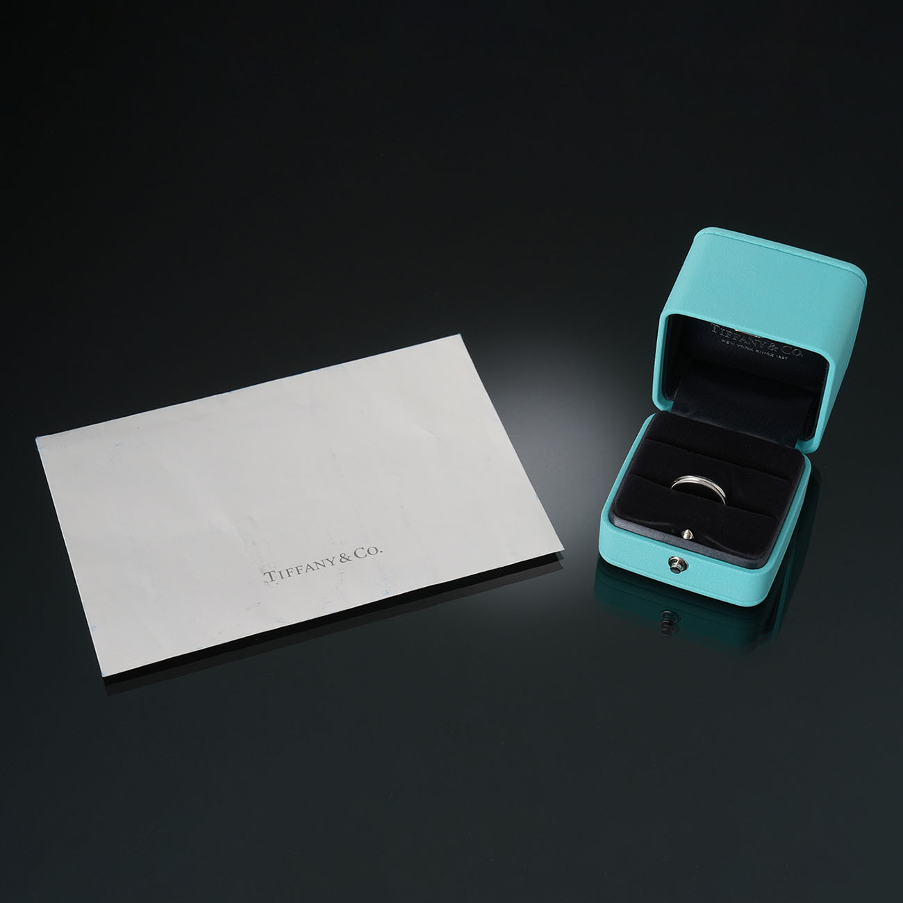 TIFFANY & CO.(USED)티파니 밀그레인 링 3mm #51