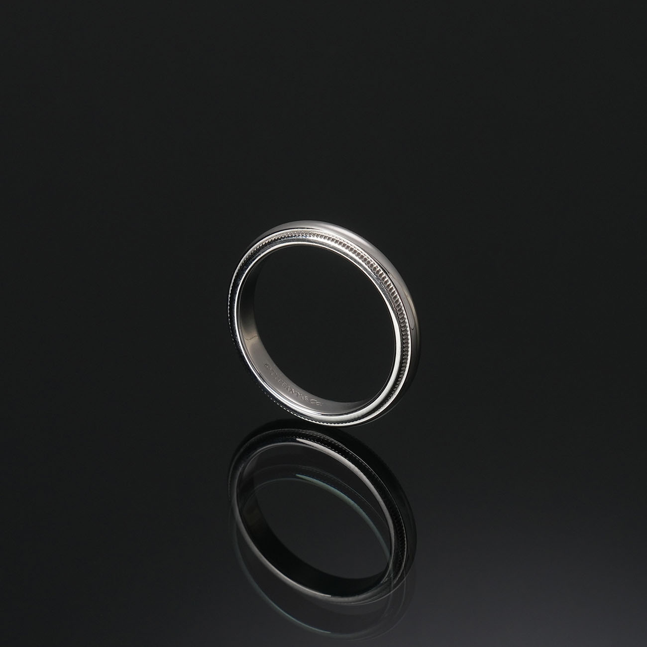 TIFFANY & CO.(USED)티파니 밀그레인 링 3mm #51