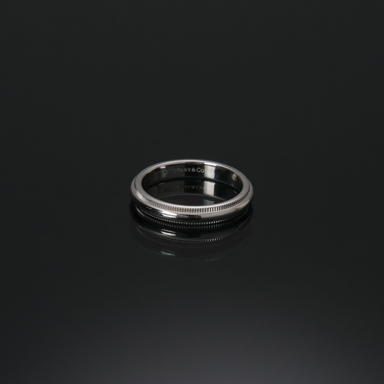 TIFFANY & CO.(USED)티파니 밀그레인 링 3mm #51