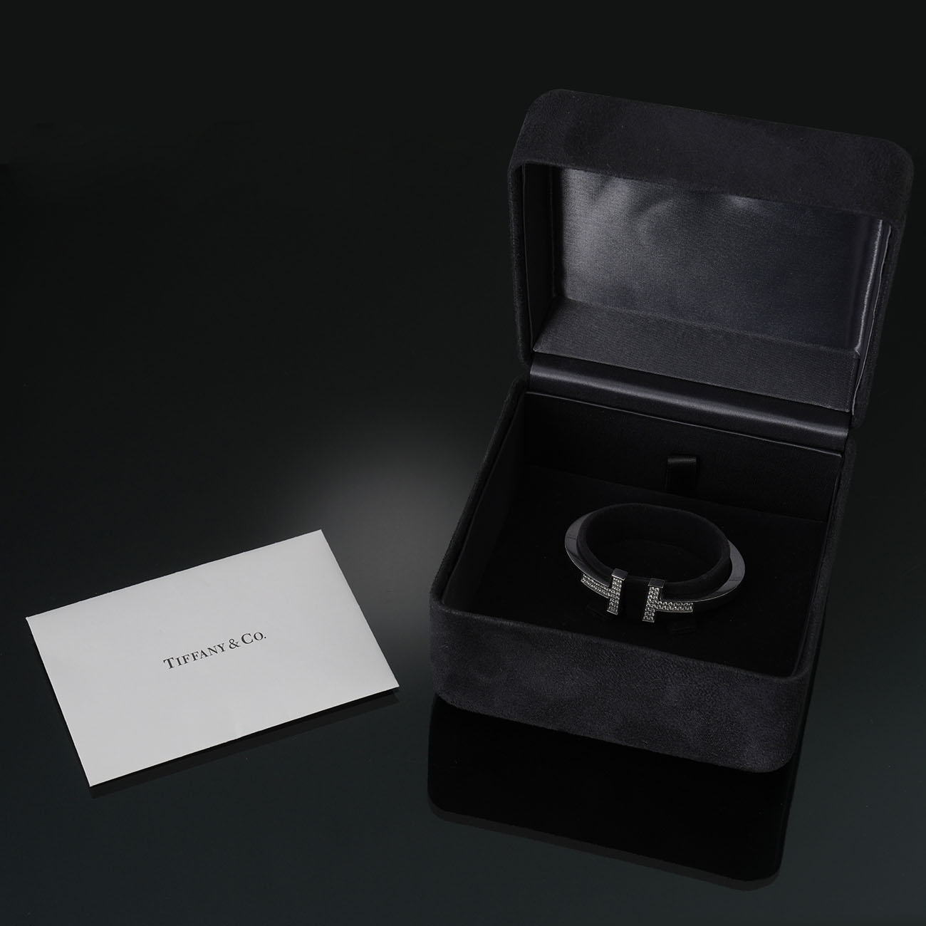 TIFFANY & CO.(USED)티파니 파베 다이아몬드 스퀘어 브레이슬릿 SM
