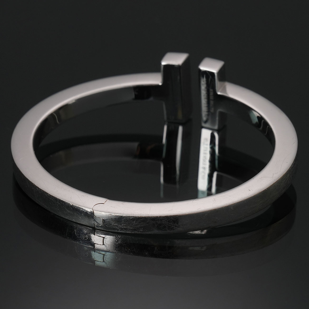 TIFFANY & CO.(USED)티파니 파베 다이아몬드 스퀘어 브레이슬릿 SM