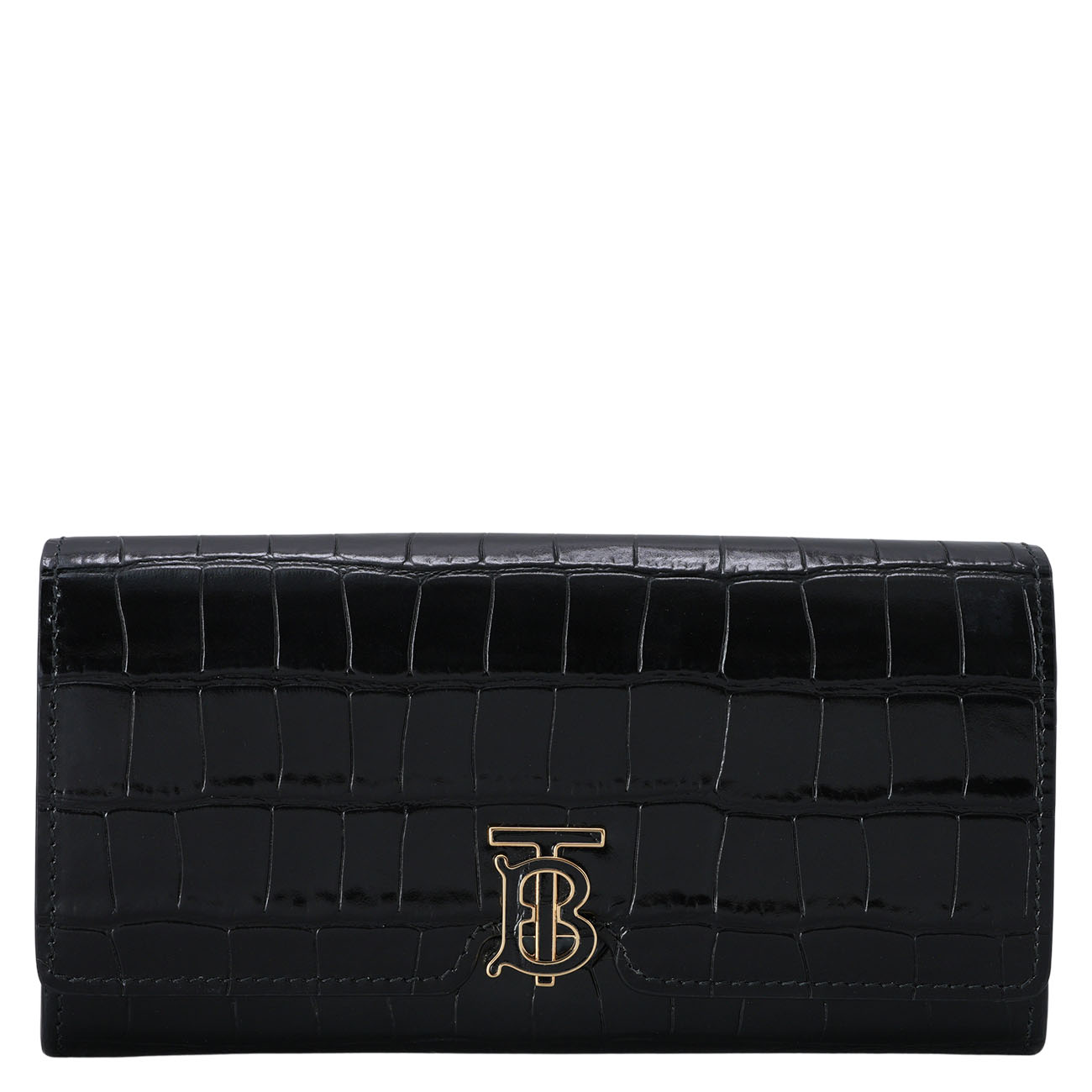 BURBERRY(USED)버버리 TB 크로크 엠보스 장지갑