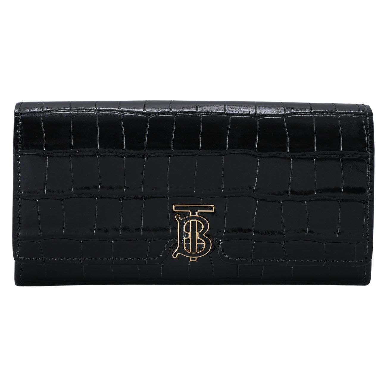 BURBERRY(USED)버버리 TB 크로크 엠보스 장지갑