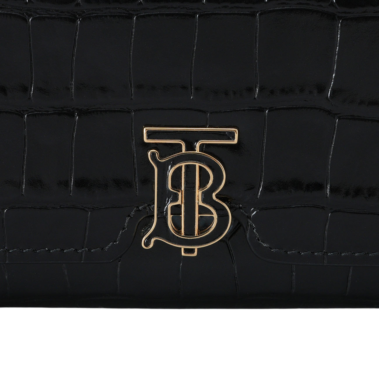BURBERRY(USED)버버리 TB 크로크 엠보스 장지갑