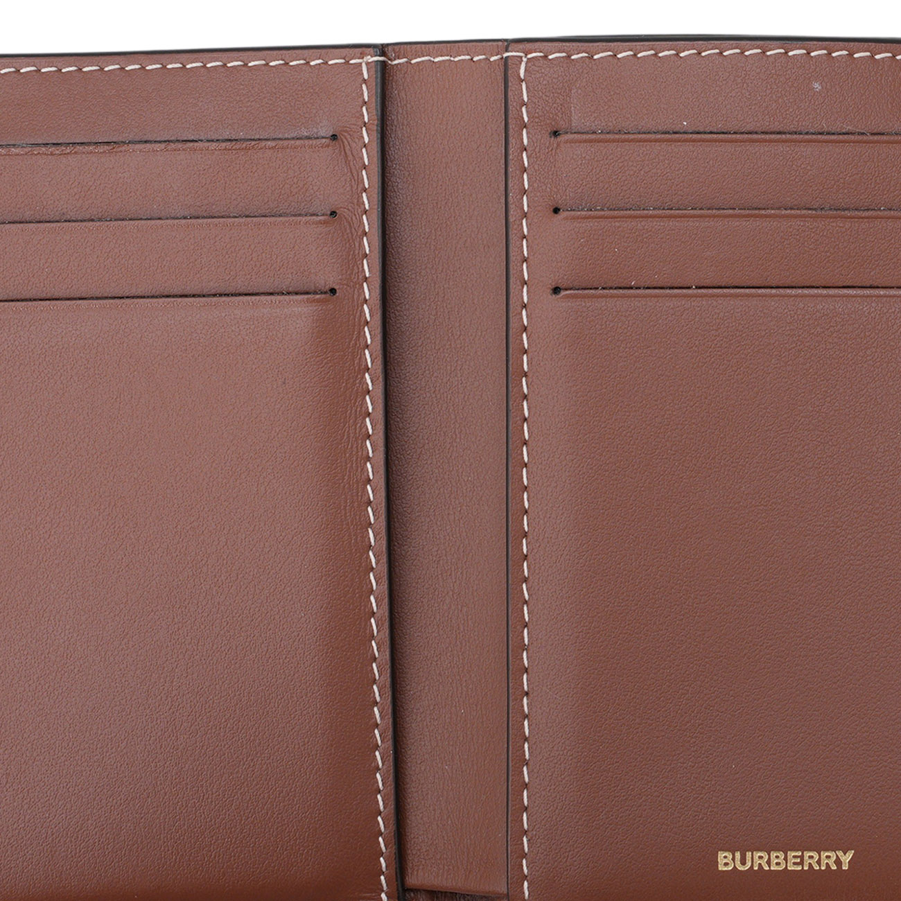 BURBERRY(USED)버버리 체크 레더 폴딩 지갑