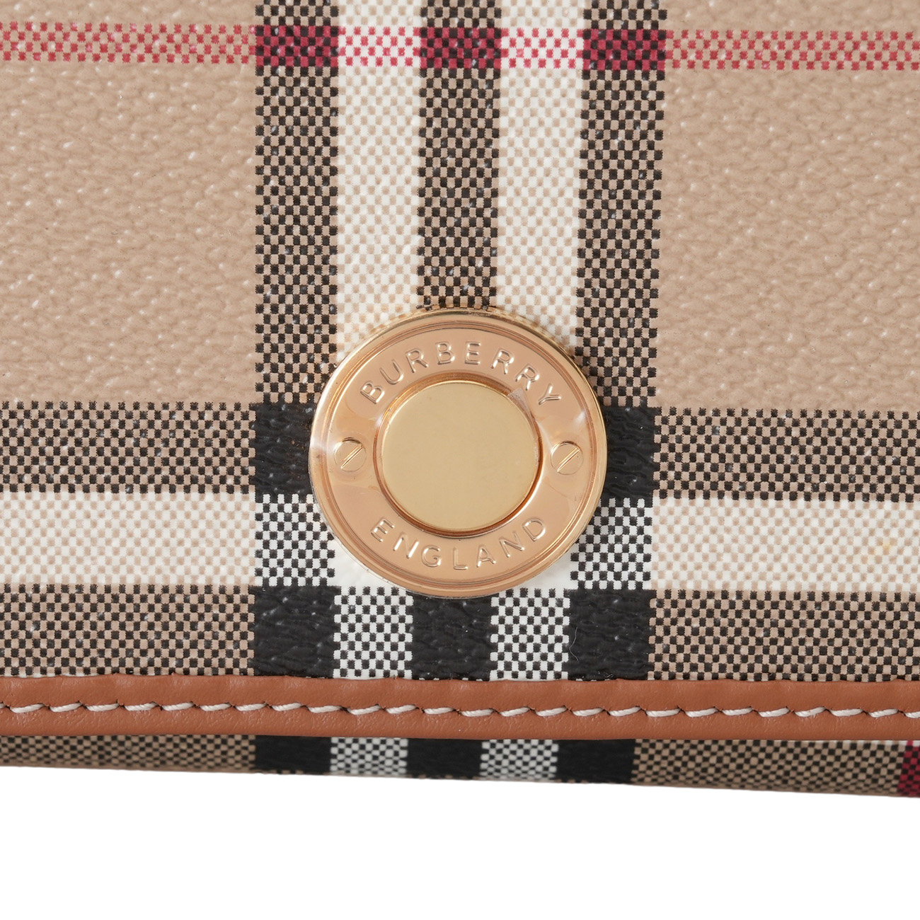 BURBERRY(USED)버버리 체크 플랩 장지갑