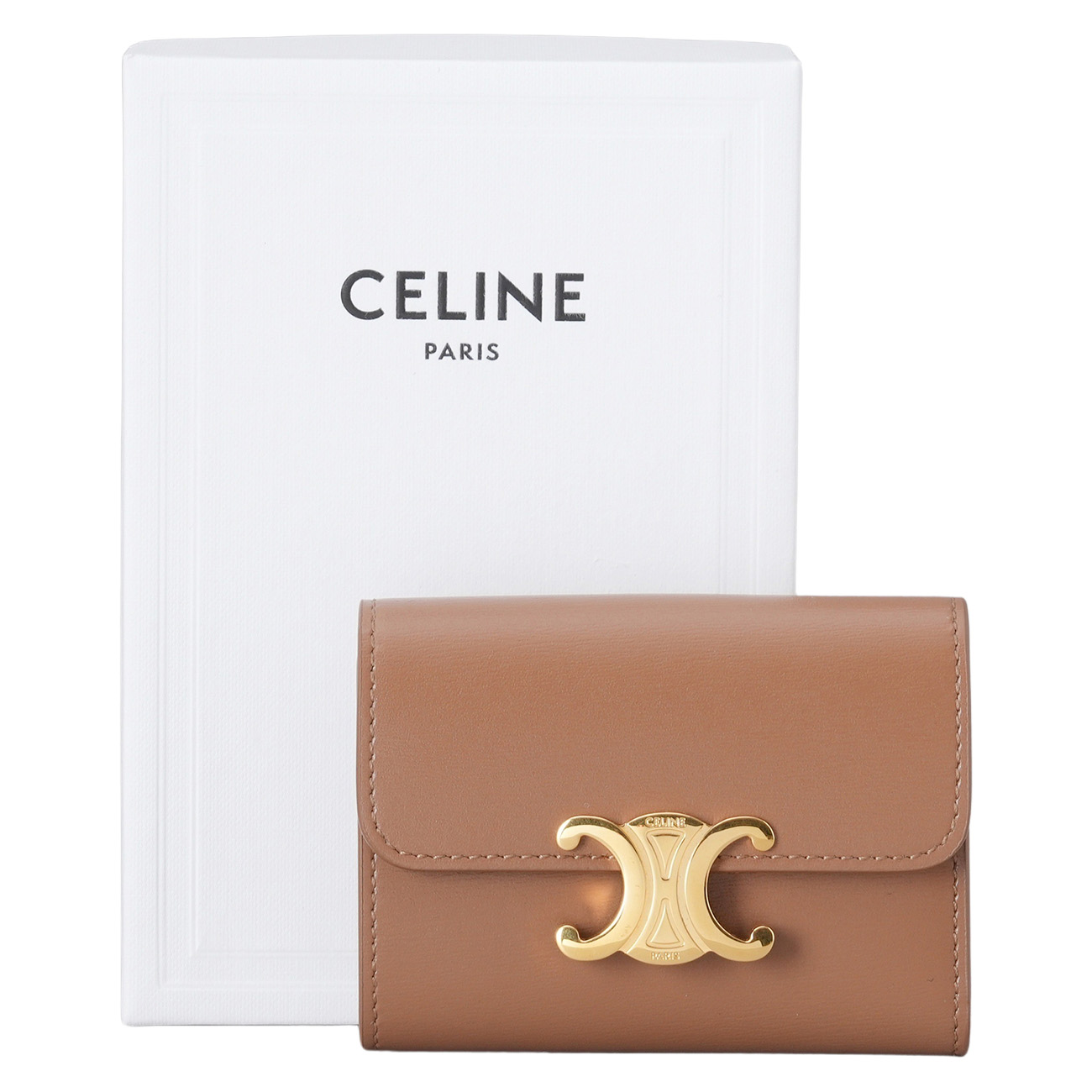 CELINE(USED)셀리는 트리옹프 동전 컴팩트 지갑