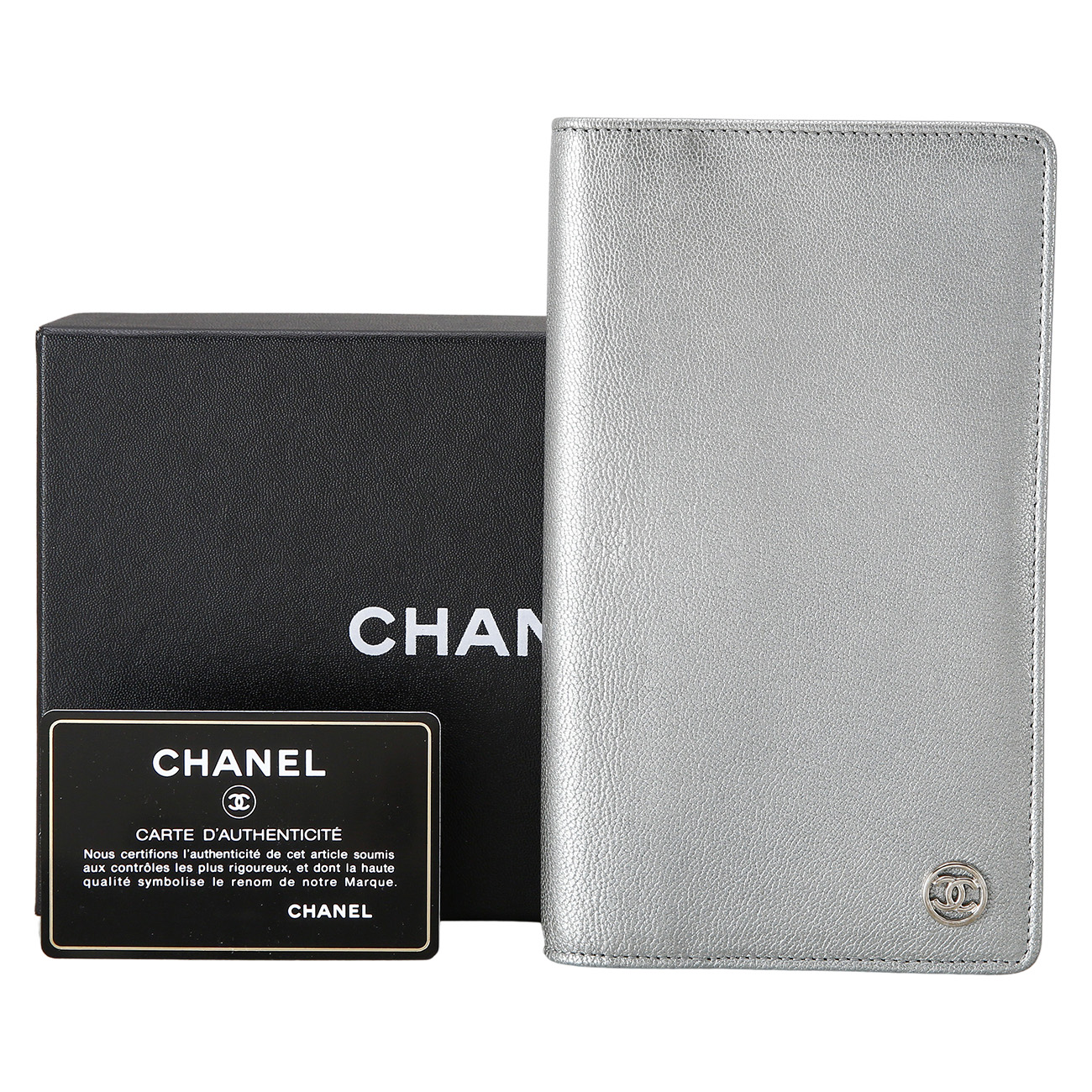 CHANEL(USED)샤넬 레더 장지갑
