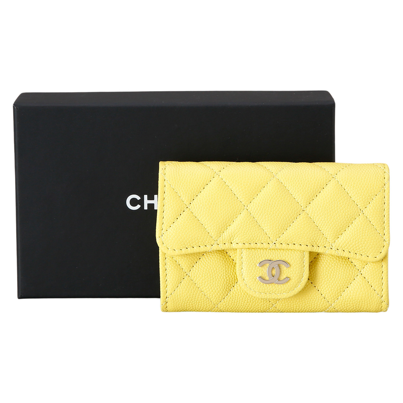 CHANEL(USED)샤넬 캐비어 클래식 카드지갑