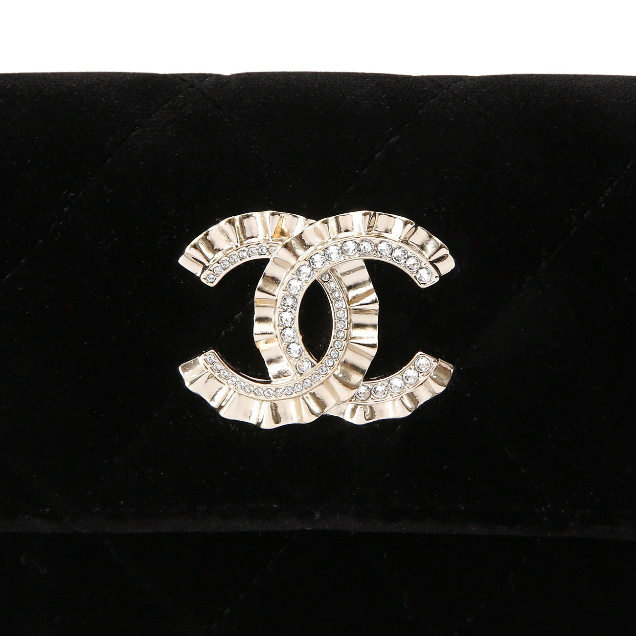 CHANEL(USED)샤넬 벨벳 CC로고 카드지갑