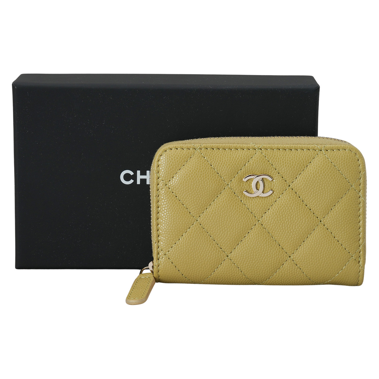 CHANEL(USED)샤넬 캐비어 클래식 지퍼 카드지갑