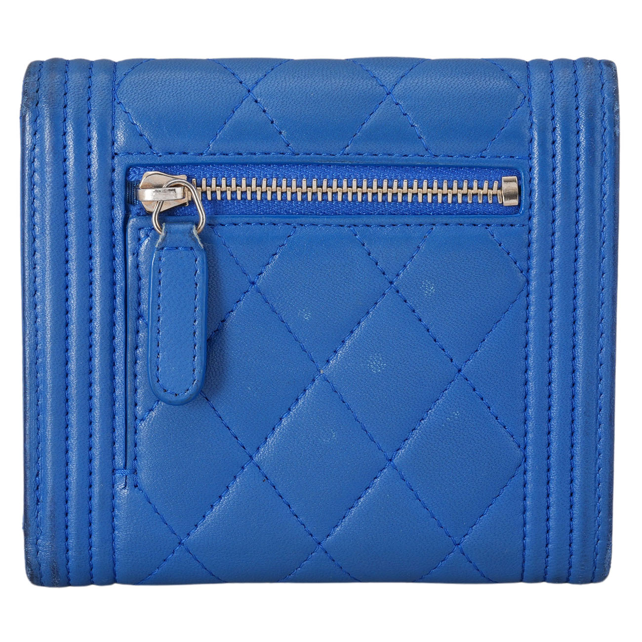 CHANEL(USED)샤넬 램스킨 보이샤넬 반지갑