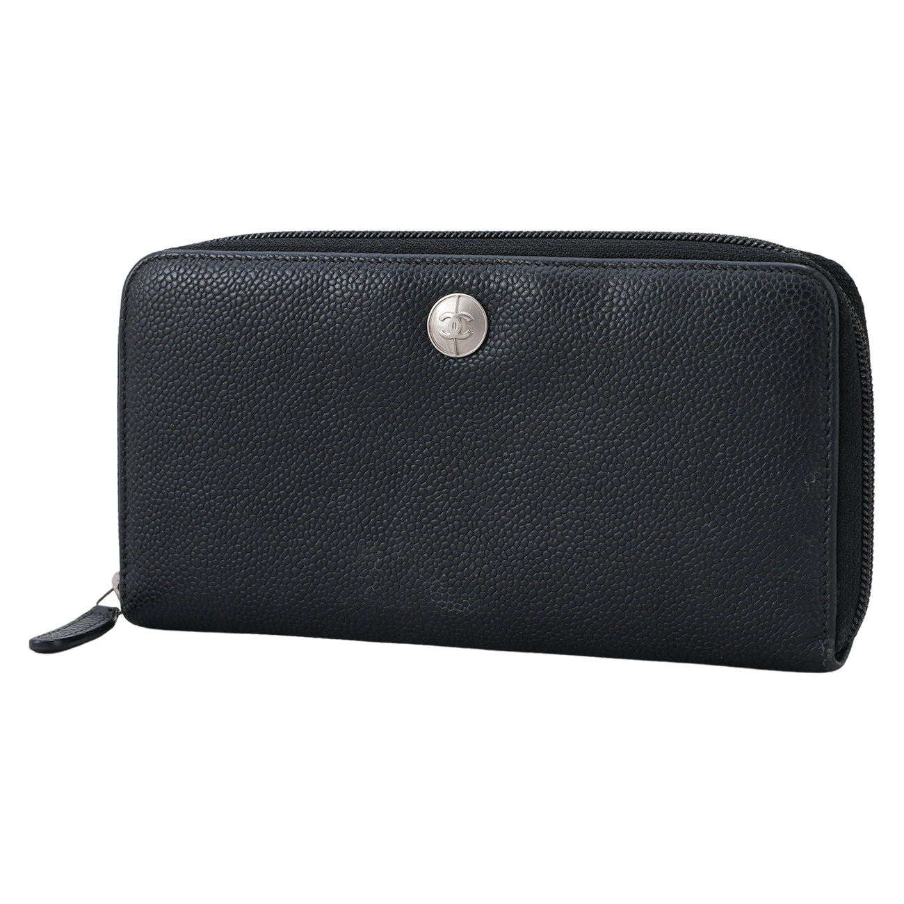CHANEL(USED)샤넬 시즌 지퍼 장지갑