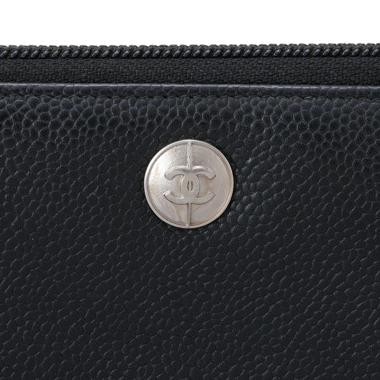 CHANEL(USED)샤넬 시즌 지퍼 장지갑