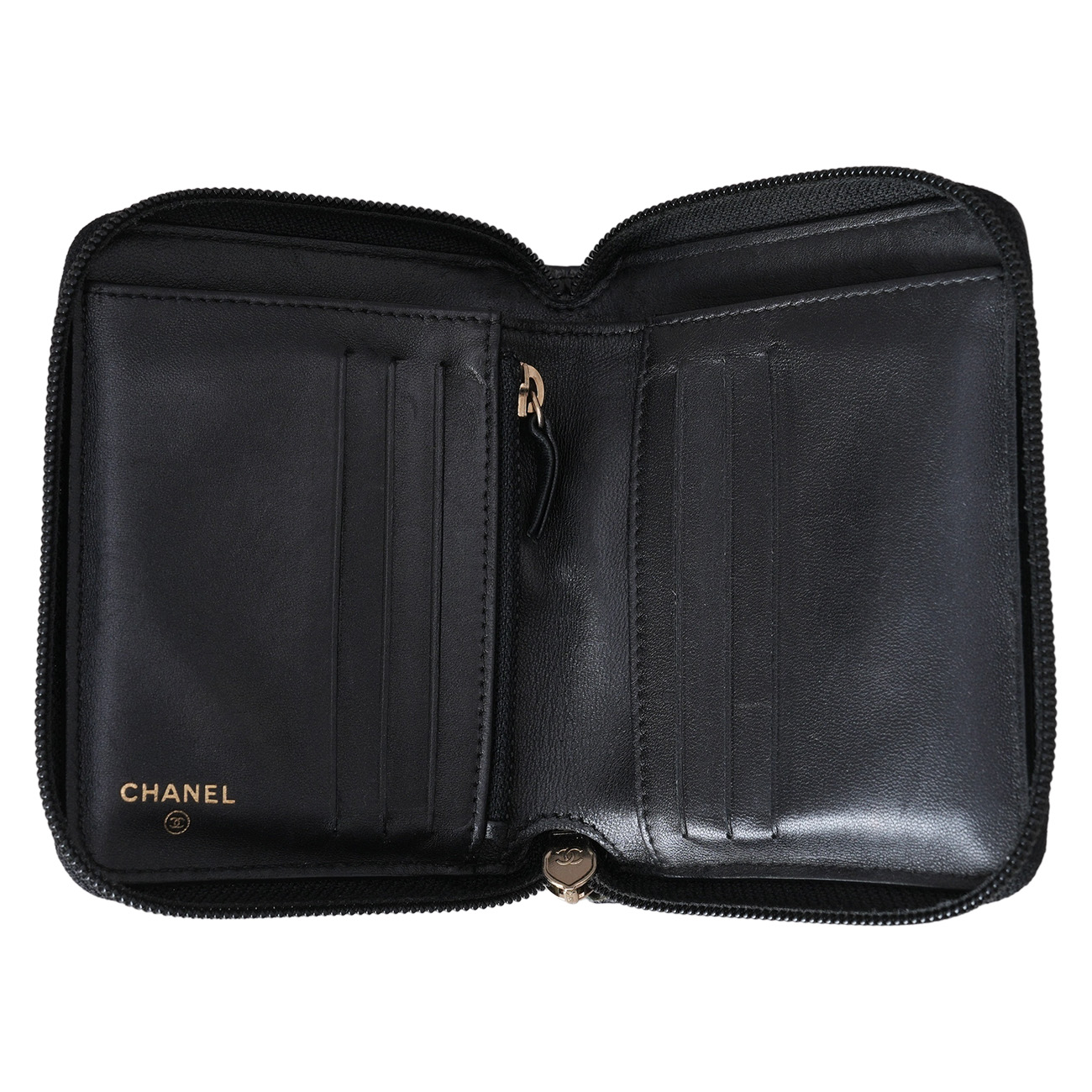 CHANEL(USED)샤넬 보이샤넬 페이던트 지퍼 중지갑