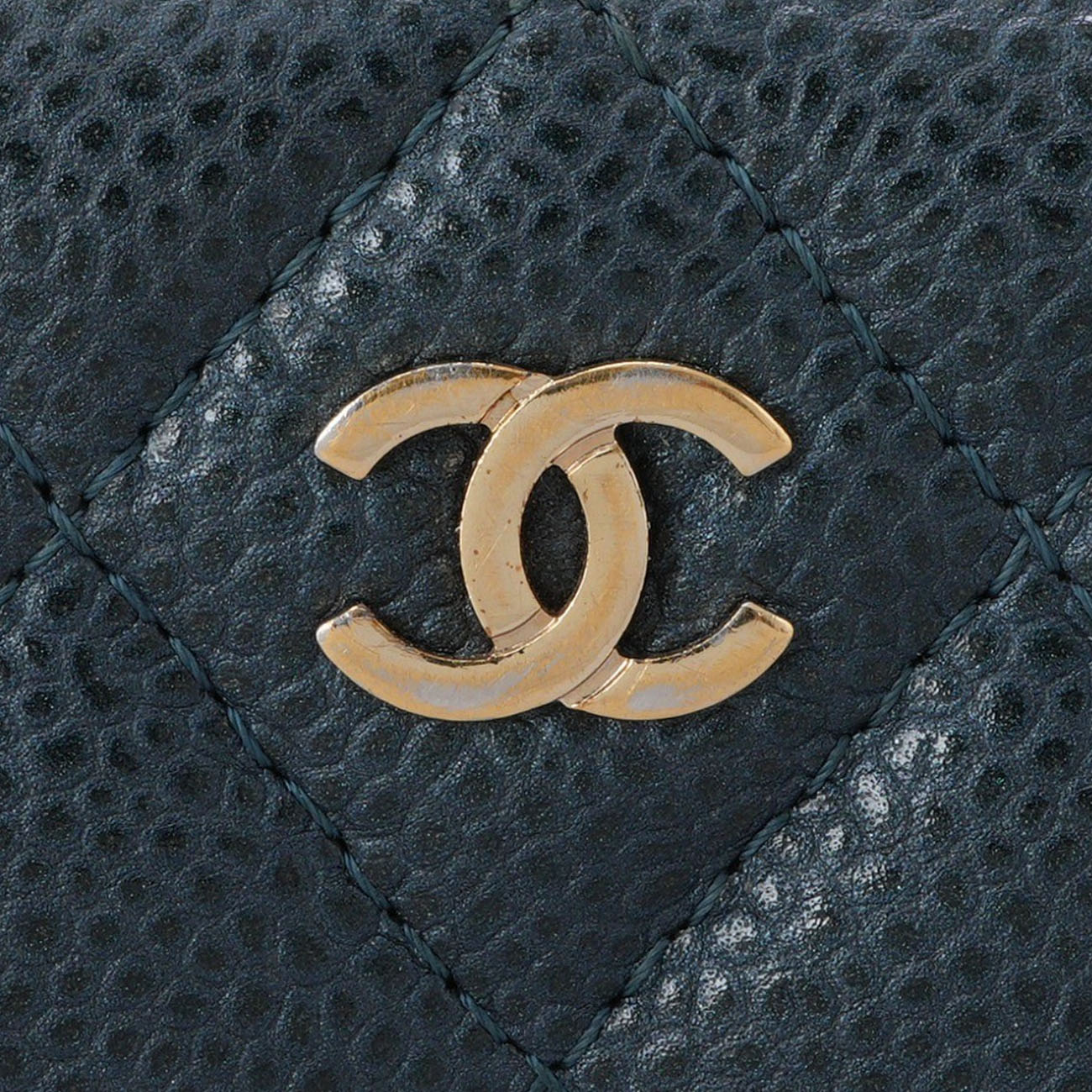 CHANEL(USED)샤넬 캐비어 지퍼 장지갑